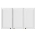 Ver imagem 1 de Armario Aereo 120 Cm 3 Portas Unna Branco Poliman