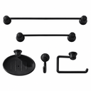 Ver imagem 1 de Kit Essencial Banheiro com 5 Pcs Preto em PP Bella Arte