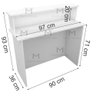BALCÃO APOIO LOJA M22.2020.B 100% MDF(CAIXA, LOJA, ORGANIZA) MUNDI MOVEIS Branco - 4