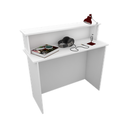 BALCÃO APOIO LOJA M22.2020.B 100% MDF(CAIXA, LOJA, ORGANIZA) MUNDI MOVEIS Branco - 1