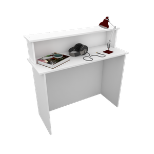 BALCÃO APOIO LOJA M22.2020.B 100% MDF(CAIXA, LOJA, ORGANIZA) MUNDI MOVEIS Branco