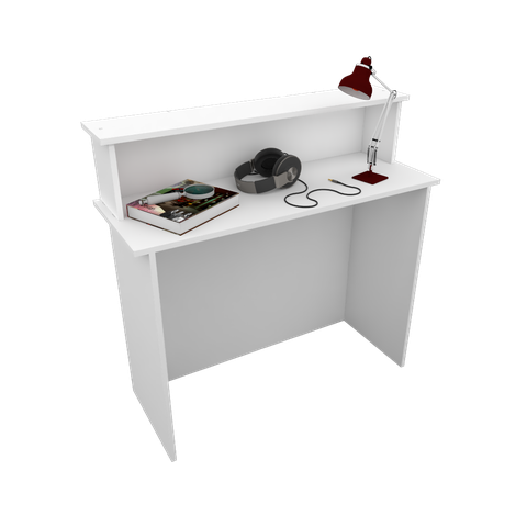 BALCÃO APOIO LOJA M22.2020.B 100% MDF(CAIXA, LOJA, ORGANIZA) MUNDI MOVEIS Branco