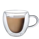 Ver imagem 6 de Xicara Coracao Vidro Duplo 260ml Grande Cafe Cha Coracao Caneca com Alca Romantica Copo Capuccino Vi