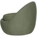 Ver imagem 7 de Poltrona Decorativa Orgânica Kaira Base Fixa Linho Verde Claro - Casaepoltrona