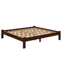 Ver imagem 1 de Cama King Size Turca New em Madeira Maciça Cor Castanho