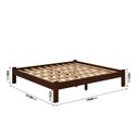 Ver imagem 2 de Cama King Size Turca New em Madeira Maciça Cor Castanho