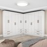 Closet Casal Duplo Lu 12 Portas 8 Gavetas - 1