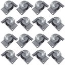 Ver imagem 1 de Kit 16 Chapinhas Chapa Inclinada 15º com Tubo Fixação Pés Palito Rosca 5/16 Zincada