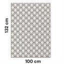 Ver imagem 4 de Tapete Jacquard Antiderrapante 1,32x1,00 Casablanca Gelo