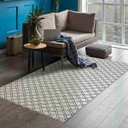 Ver imagem 2 de Tapete Jacquard Antiderrapante 1,32x2,00 Casablanca Gelo