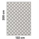 Ver imagem 4 de Tapete Jacquard Antiderrapante 1,32x2,00 Casablanca Gelo