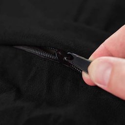 Puff Grande Redondo Gigante sem Enchimento em Suede 1M para Sala - Preto - 4