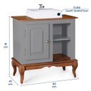 Ver imagem 5 de Gabinete para Banheiro 1 Porta com Cuba Dália 3051