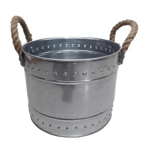 Champanheira em ferro galvanizado D21xA16cm