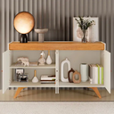 Ver imagem 2 de Buffet 4 Portas Sevilha 1600 - Off White/naturalle - Mavaular