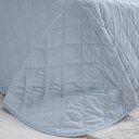 Ver imagem 3 de Kit Colcha Casal 200 Fios Lisa 100% Algodão 220x240cm Cinza Fog
