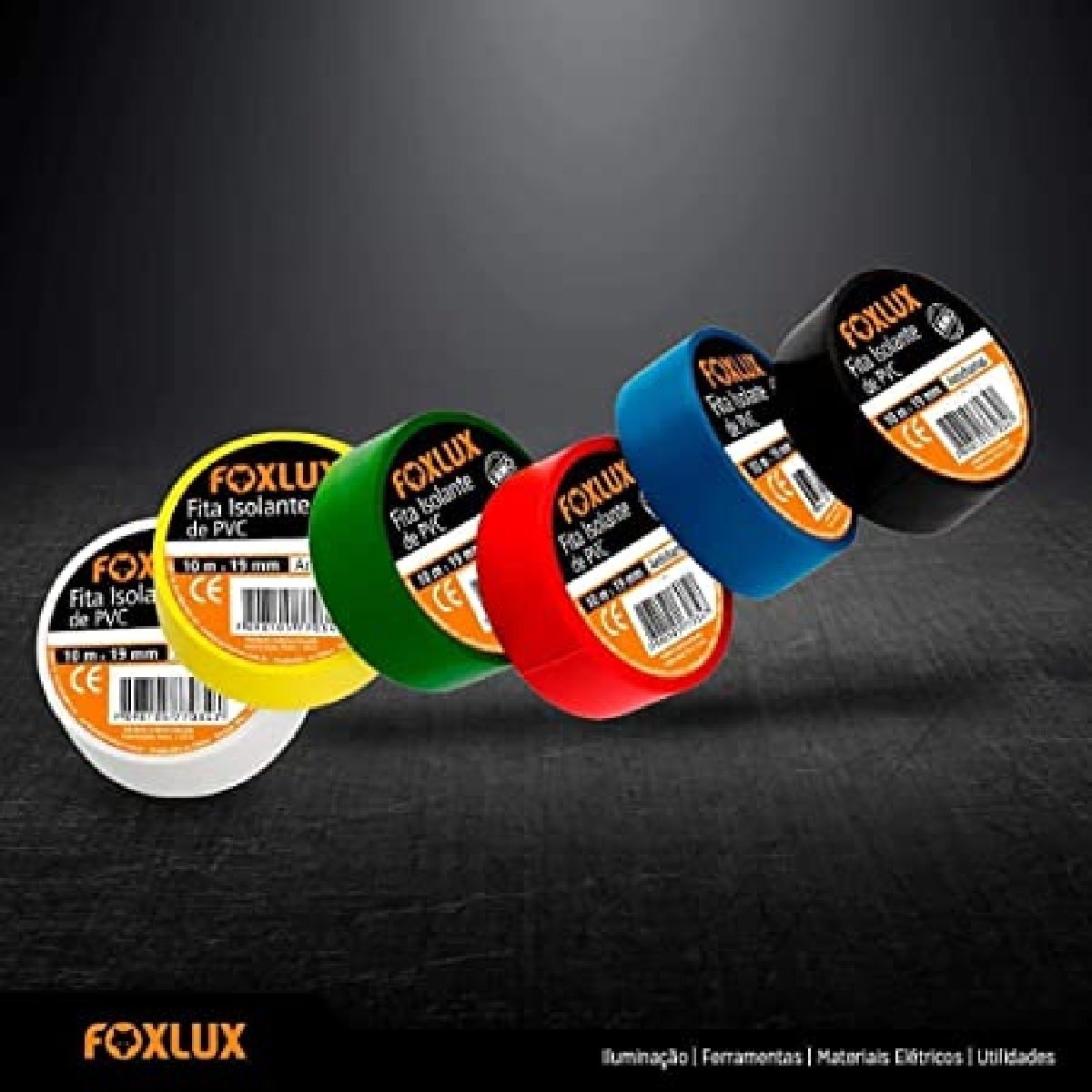 Fita Isolante de Pvc Antichamas 10m X 19mm Azul 1 Unidade Foxlux - 5