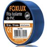 Fita Isolante de Pvc Antichamas 10m X 19mm Azul 1 Unidade Foxlux - 2