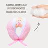 Almofada Amamentação Estampada Bebê Menina com Enchimento e Zíper - Ursinha Pérola - 6