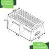 Churrasqueira Grill Portátil para Camping Inox a Carvão Fs - 2