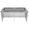 Churrasqueira Grill Portátil para Camping Inox a Carvão Fs - 4
