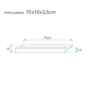 Ver imagem 3 de Prateleira Porta Quadros 70 x 10cm Freijó Suporte Invisível