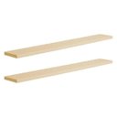 Ver imagem 2 de Kit 2 Prateleiras 70 x 10cm Bege Claro Suporte Invisível
