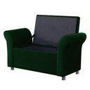 Ver imagem 1 de Recamier Bau Egeo 120x Suede Verde - Bandiera Decor
