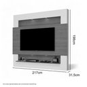 Ver imagem 3 de Painel para TV Riviera 75 217cm MDF Ripado Carvalho e Off White Luapa Móveis