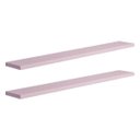 Ver imagem 2 de Kit 2 Prateleiras 70 x 10cm Rosa Claro Suporte Invisível