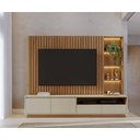 Ver imagem 2 de Estante Home Theater Cancún Freijó Off White Matte - Colibri