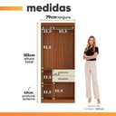 Ver imagem 4 de Guarda Roupas Solteiro Maya 4 Portas 2 Gavetas MDP Madeirado Areia Aramóveis