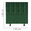Ver imagem 2 de Cabeceira para Cama Box Casal 1,40 Cm Espanha - Oferta House Cor:verde
