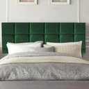 Ver imagem 1 de Cabeceira para Cama Box Casal 1,40 Cm Espanha - Oferta House Cor:verde