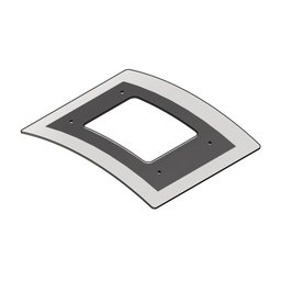 Vidro Curvo para Coifa de Ilha 75 cm - 1