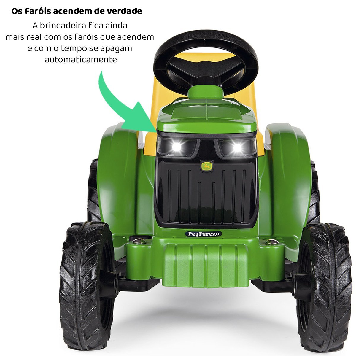 Mami Brinquedos - Black Friday Promoção - Mini Trator Eletrico Infantil  John Deere 6V - Peg Perego