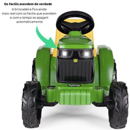 Mini Trator Elétrico Infantil Peso Máximo até 15kg 6v John Deere Peg Perego - 2 Mini Trator Elétrico Infantil Peso Máximo até 15kg 6v John Deere Peg Perego - 2