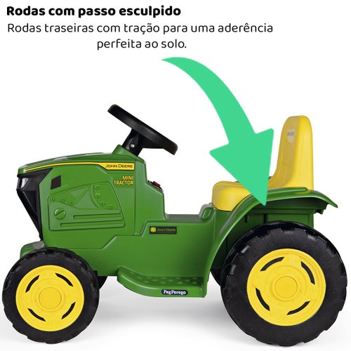 Mami Brinquedos - Black Friday Promoção - Mini Trator Eletrico Infantil  John Deere 6V - Peg Perego