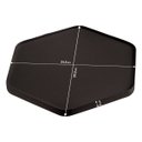 Ver imagem 2 de Bandeja Hara Mel Couro Ecológico 39,5 X 34,5 X 2 Cm:preta