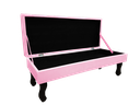 Ver imagem 3 de Recamier Baú Luis Xv Capitonê Retrô 120 cm Suede Rosa Bebê Ms Decor