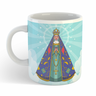 Caneca Porcelana Nossa Senhora Aparecida Padroeira Presente - 5