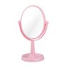 Espelho Mesa Penteadeira Camarim Portátil Pequeno Dupla Face - Rosa - 2