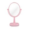 Espelho Mesa Penteadeira Camarim Portátil Pequeno Dupla Face - Rosa - 1