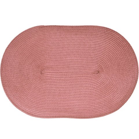 Americano Requinte Liso para Mesa Oval 30x45cm Rosê