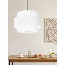 Ver imagem 5 de Lustre Sala de Jantar com Desvio Vivare Md-4401 Cúpula em Tecido 60cm Branco 127/220v