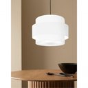 Ver imagem 4 de Lustre Sala de Jantar com Desvio Vivare Md-4401 Cúpula em Tecido 60cm Branco 127/220v
