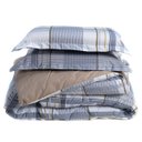 Ver imagem 3 de Kit Edredom Ravena Caqui Casal Padrão 03 Peças - Dupla Face Percal 200 Fios DOURADOS ENXOVAIS