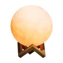 Ver imagem 1 de Luminária de Mesa Lua Cheia 15cm 3d Usb Touch 4 Cores Led