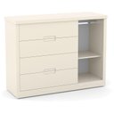 Ver imagem 5 de Berço Americano com Capitonê New Boucle e Cômoda Infantil Tutto New Off White - Matic