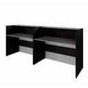 Ver imagem 4 de Balcões para Recepção Atendimento Escritório 240 Cm F5 Cor:cinza Sagrado com Preto